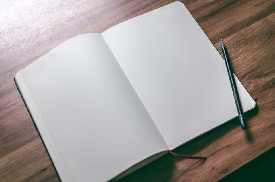 Offenes Notizbuch